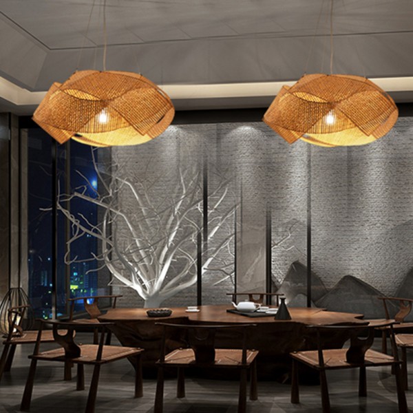 Southeast Asian Style Rattan Chandelier