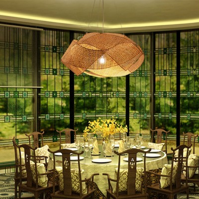 Southeast Asian Style Rattan Chandelier