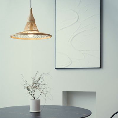 Straw Hat Art Pendant Light