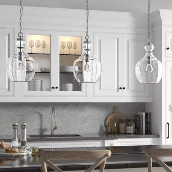 Teardrop Glass Pendant Light