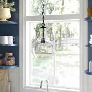 Teardrop Glass Pendant Light