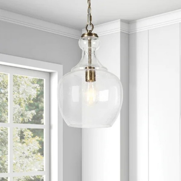 Teardrop Glass Pendant Light